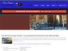 Tablet Screenshot of carservice-orangecounty.com